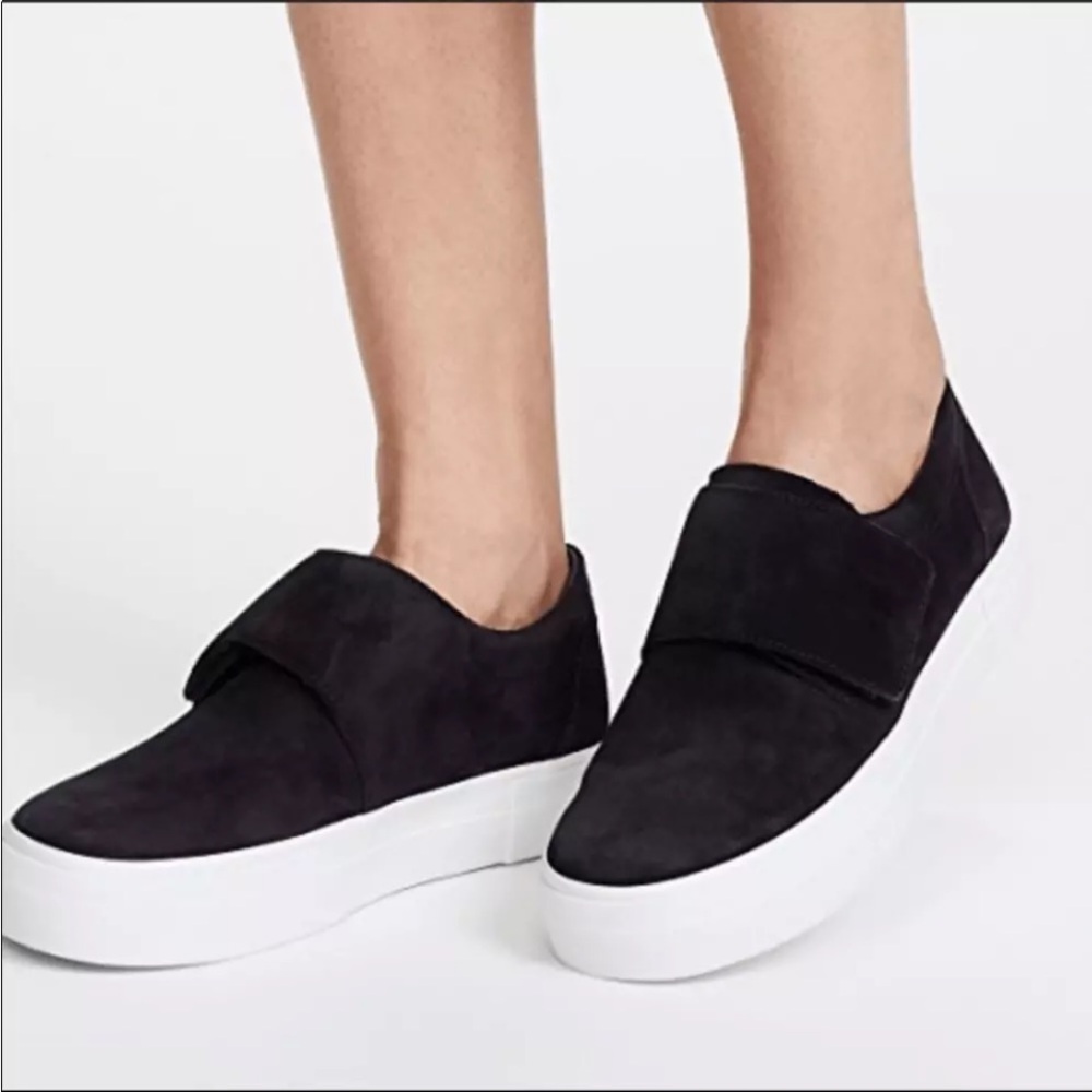 ⚡️Vince Warren Slip Ons Platform Sneakers Navy Blue Fashion Shoes Size 6